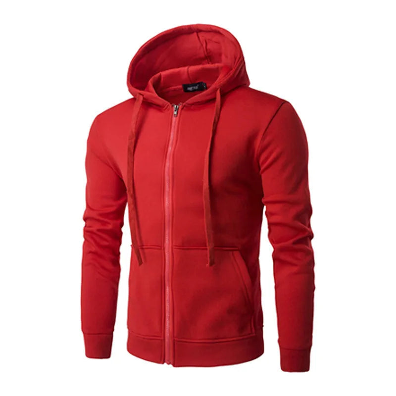 Keith Mens Classic Zip Up Hoodie Street Wave Everyday Warmth Urban Style