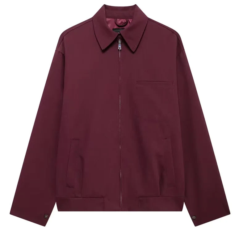 Street Wave Women Minimalist Smart Casual Bomber Jacket