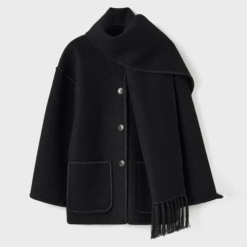 Street-Wave Women's Single-Breasted Winter Coat Warmth and Style with Functional Details