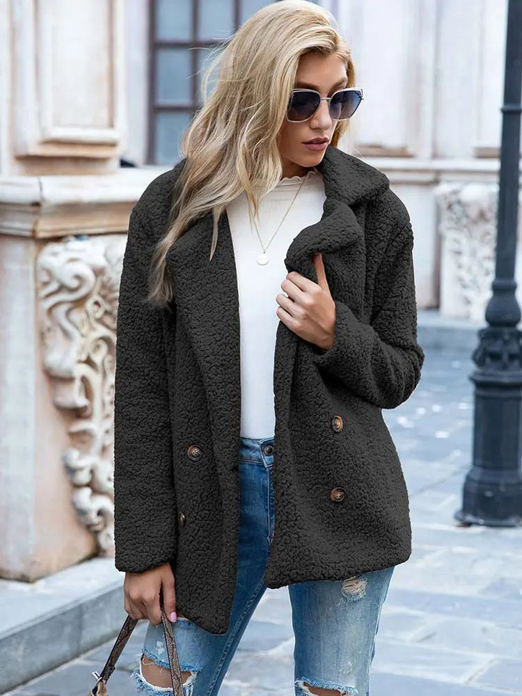 Street Wave Teddy Coat For Women Cozy Warmth Plush Fur Winter Outerwear Stylish And Practical