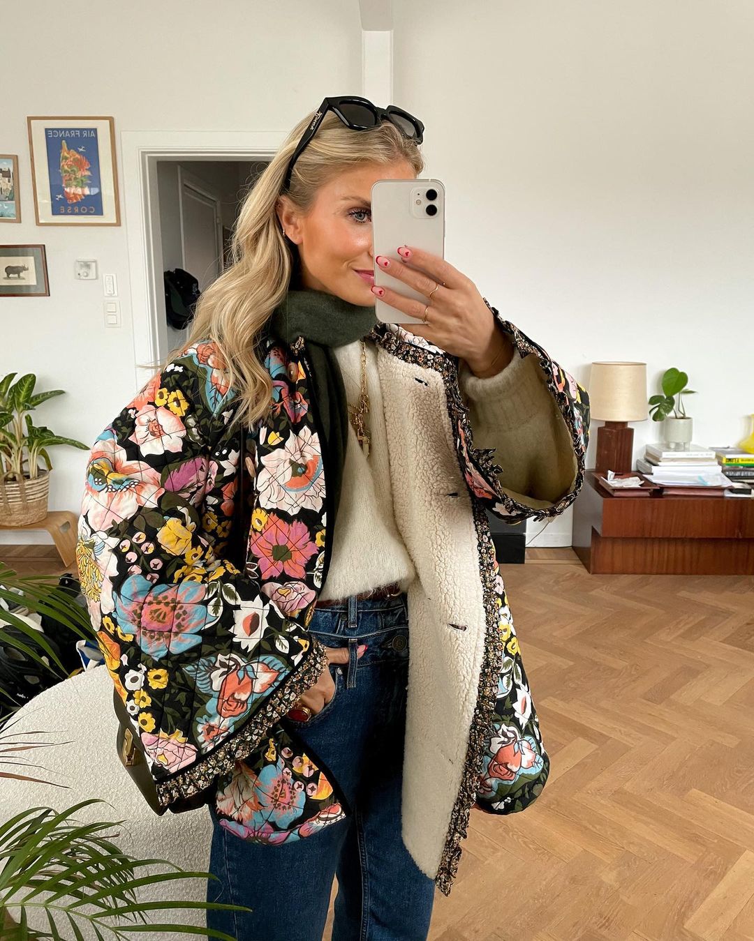 Street-Wave Women's Floral Quilted Jacket With Elegant Pattern And Cozy Comfort Everyday