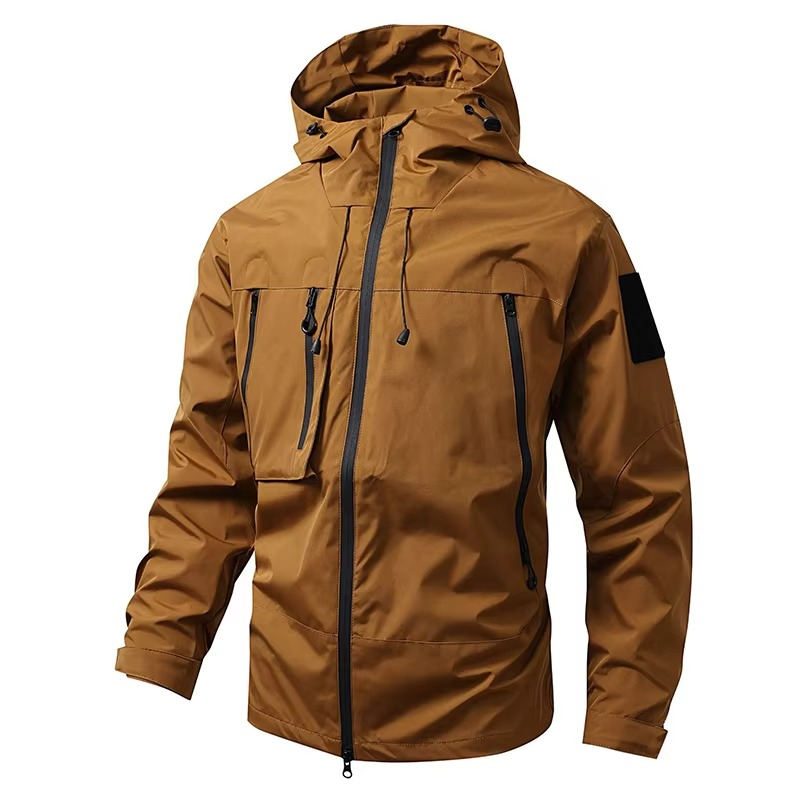 Unisex Waterproof Windbreaker Jacket For Hiking Camping And All Weather Outdoor Adventures Street-Wave