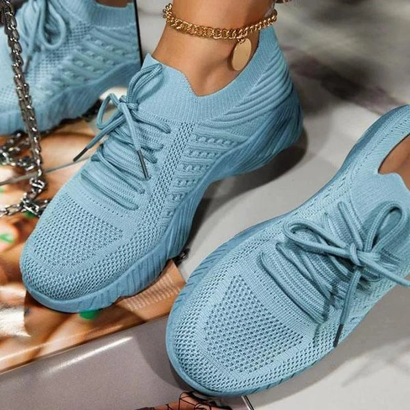 Street Wave Orthopedic Mesh Sneakers For Women Pain Relief And All Day Comfort For Standing And Walking