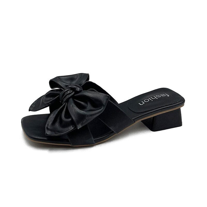 Women Sandals Streetwave Comfort Fit Bow Accent Leather Sandals For Everyday Style And All Day Comfort