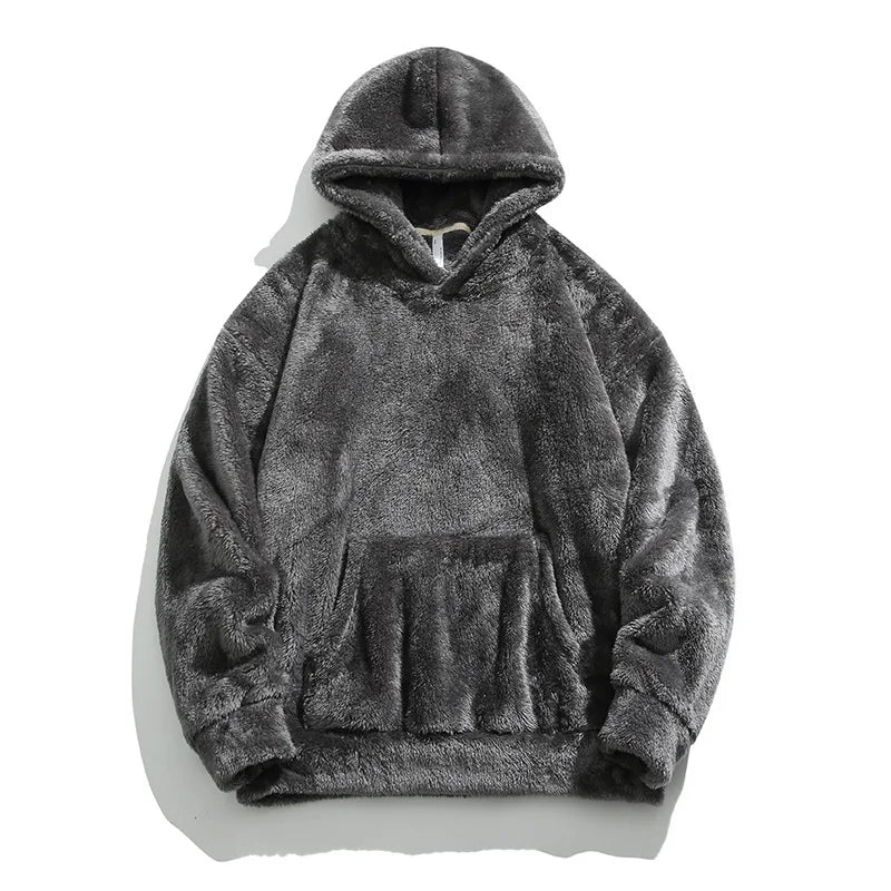 Street-Wave Calder Mens Oversized Fleece Hoodie Soft Interior Relaxed Fit Drawstring Hood