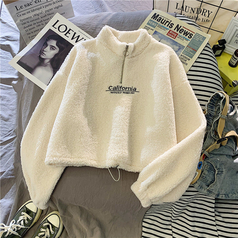Street-Wave Women's Plush Sherpa Fleece Zip Pullover Warm Cozy Everyday Must-Have For Cold Weather