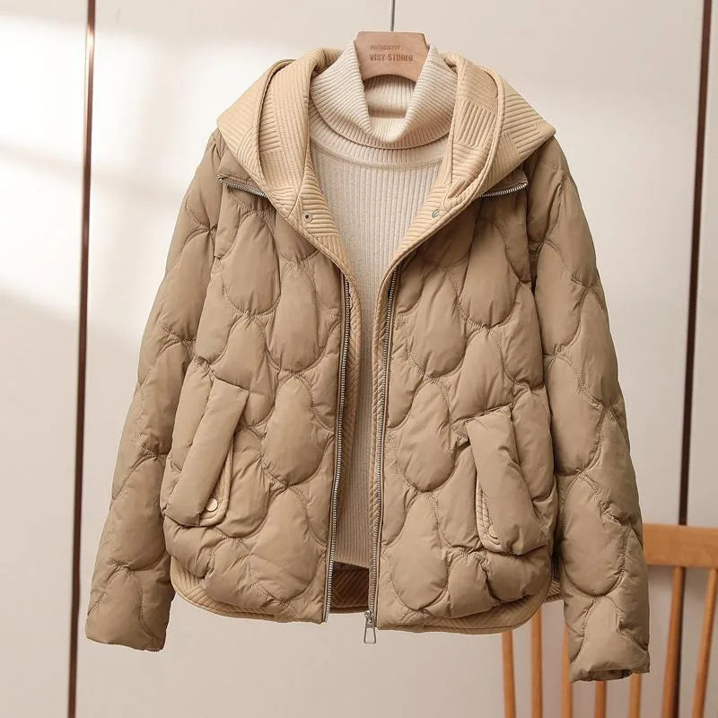 Street-wave Women Hooded Puffer Jacket Cozy Insulated Warmth For Cold Weather Everyday