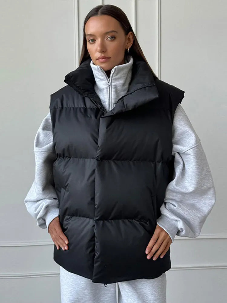 Street-Wave Womens Puffer Jacket Waterproof Cozy Warm Lining Stylish Winter Coat