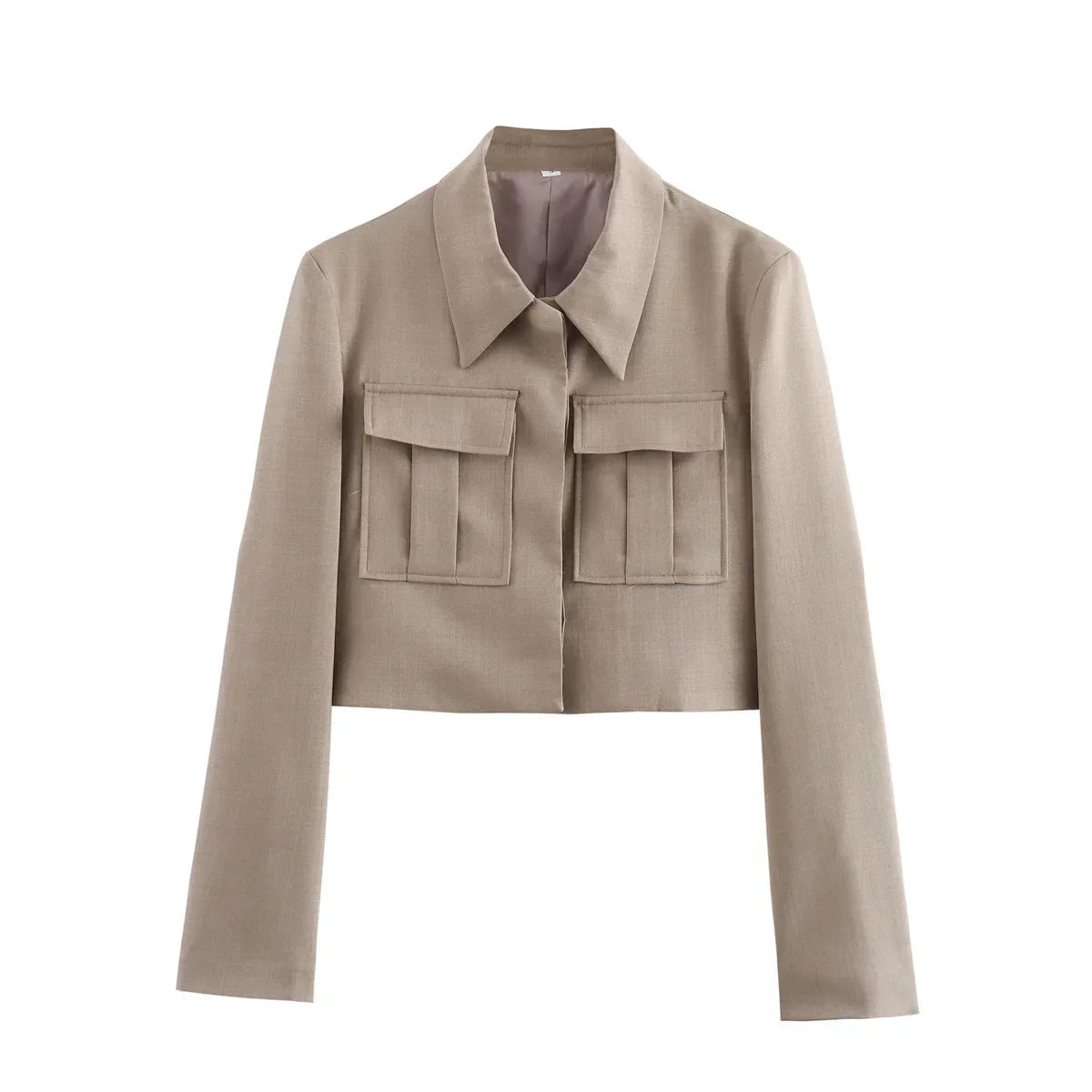Street-Wave Retro Two-Piece Set For Women Figure-Flattering Jacket And High-Waisted Pants Vintage Chic