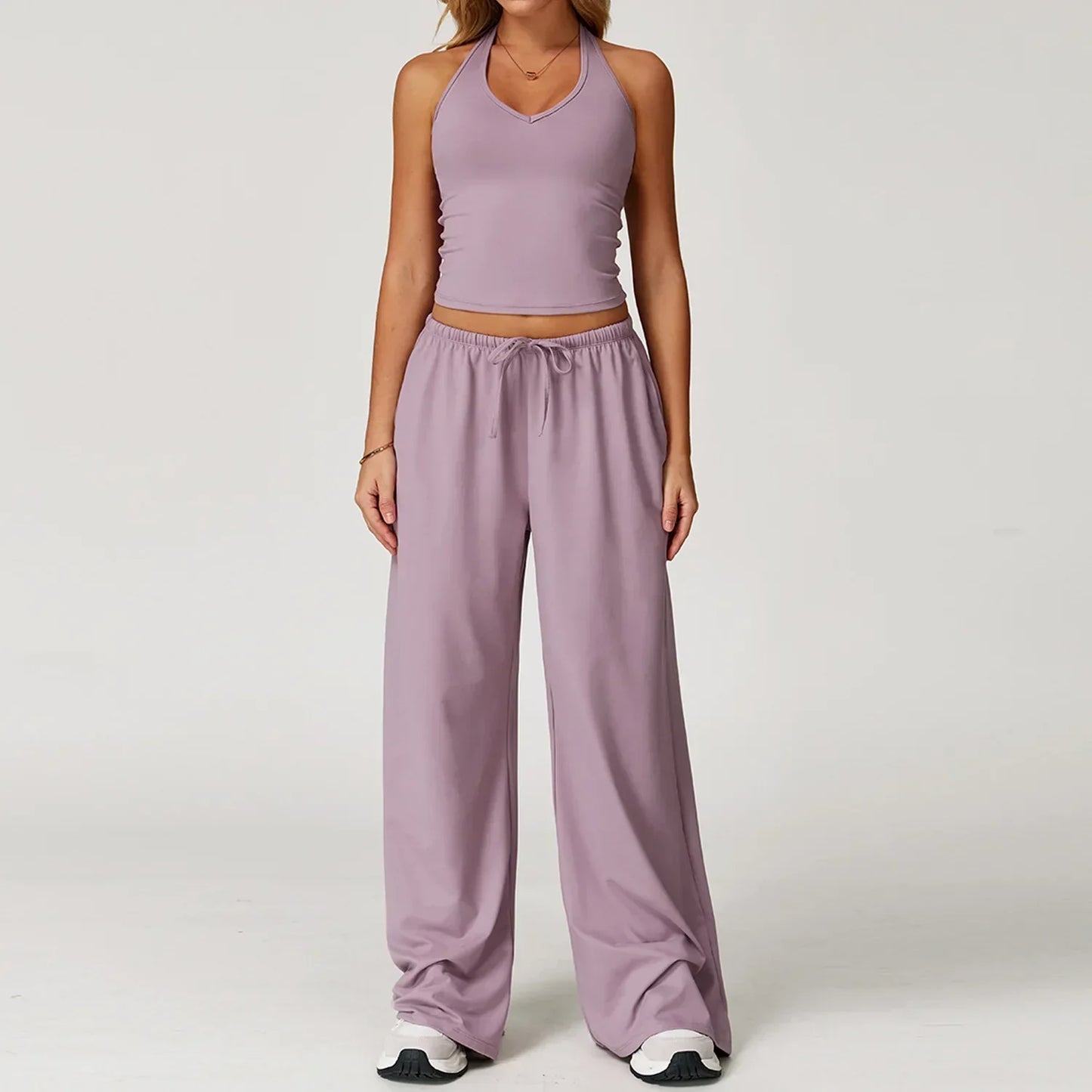 Street Wave Eleanor Women’s Winter Wide Leg Pants Cozy Relaxed Fit