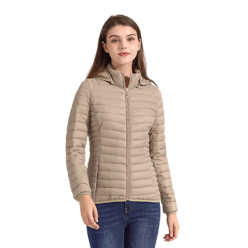 Street-wave Ultra-Light Down Jacket For Women Lightweight Warmth Packable Comfort