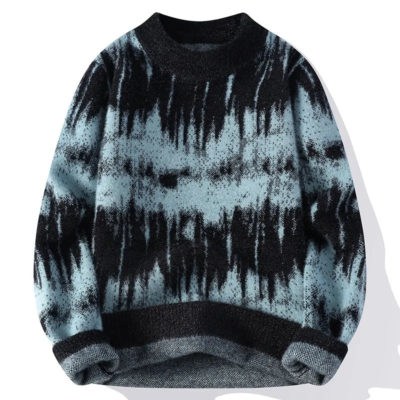 Street-wave Soft Tie-Dye Knit Cardigan For Everyday Comfort Women Cozy Versatile Layer