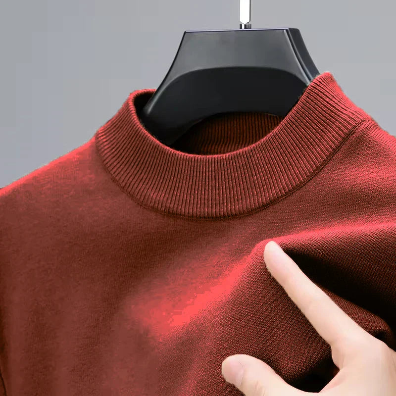 Street-Wave Mens Knit Sweater With Modern Textured Knit Fabric And Eco Friendly Style