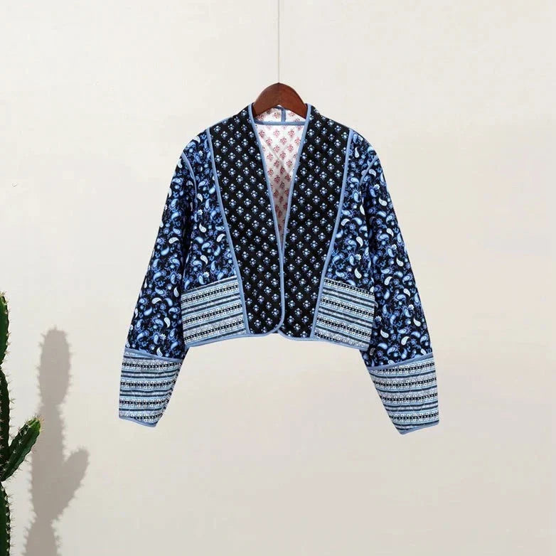 Street Wave Reversible Cotton Jacket For Women Water Resistant Stylish Everyday Outerwear