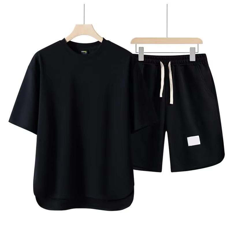 Men's Summer Two Piece Set Short Sleeve Shirt And Shorts Streetwear Outfit M To 4XL