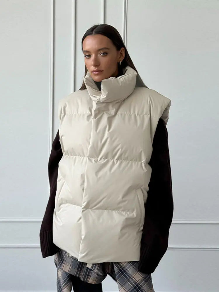 Street-Wave Womens Puffer Jacket Waterproof Cozy Warm Lining Stylish Winter Coat