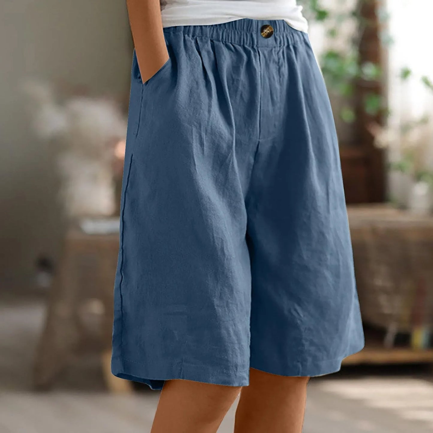 Street-wave Cotton Linen Wide Leg Pants for Women Premium Everyday All Day Comfort