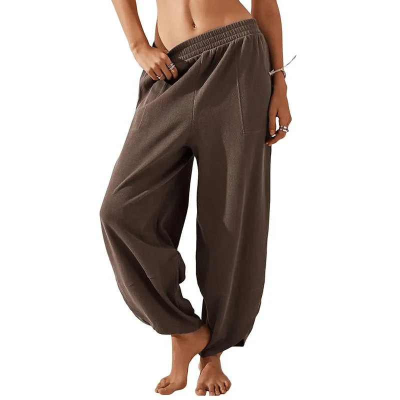Street Wave Sophia Wide Leg Trousers Lightweight Breathable Unisex Comfort