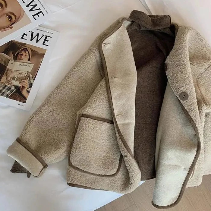 Street Wave Teddy Jacket For Women Water Repellent Comfort Fit Elegant Outdoor Cozy Moments