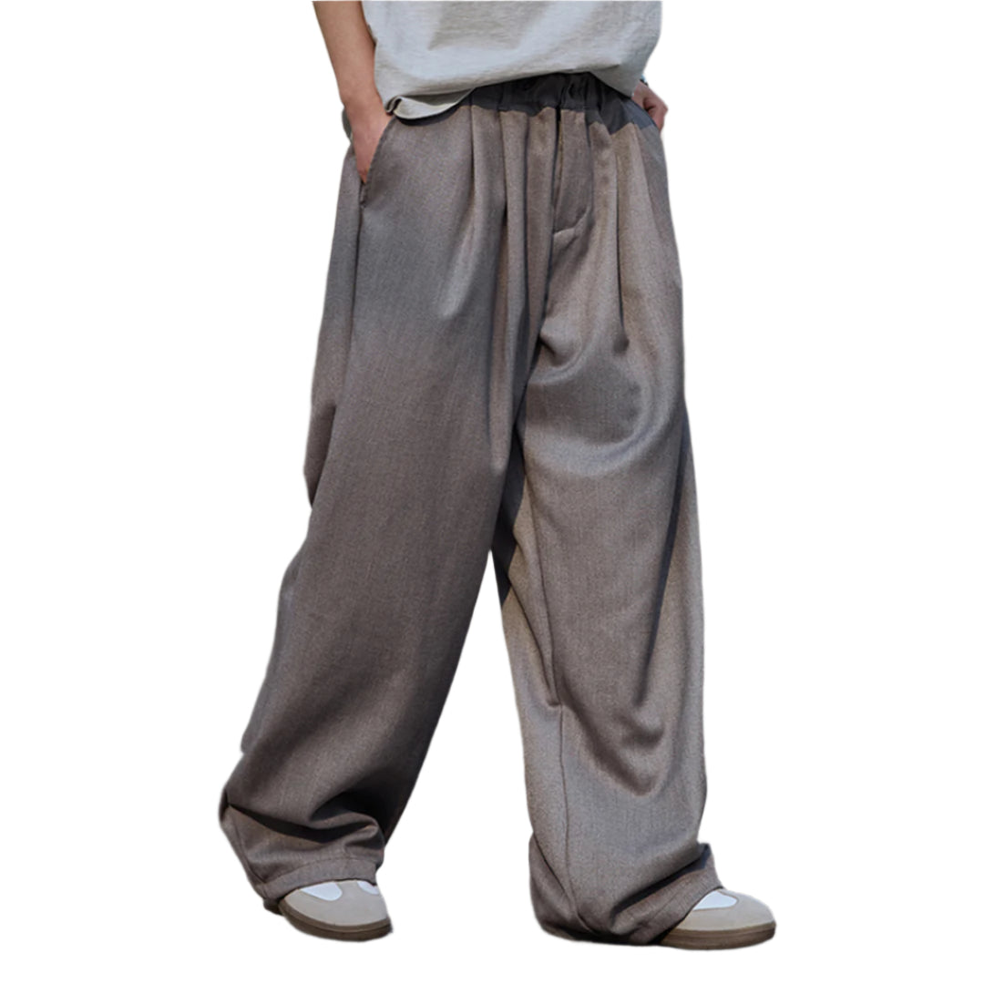 Street-Wave Loose Baggy Trousers - Dramatic Wide Leg Fit With Movable Cotton Comfort