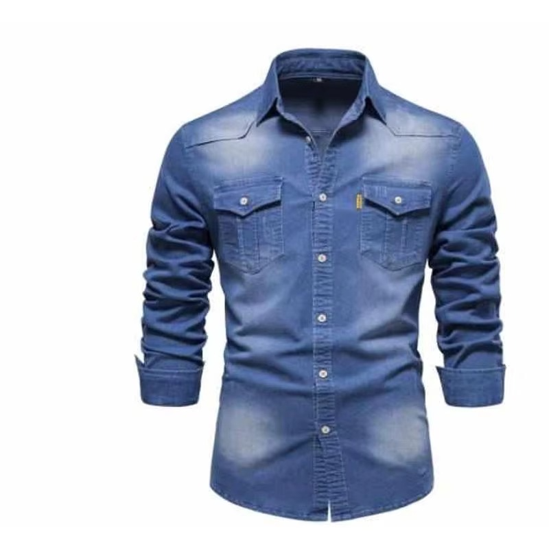 Men's Slim Fit Cotton Ice Sensation Long Sleeve Urban Shirt Breathable Moisture Wicking For City Life