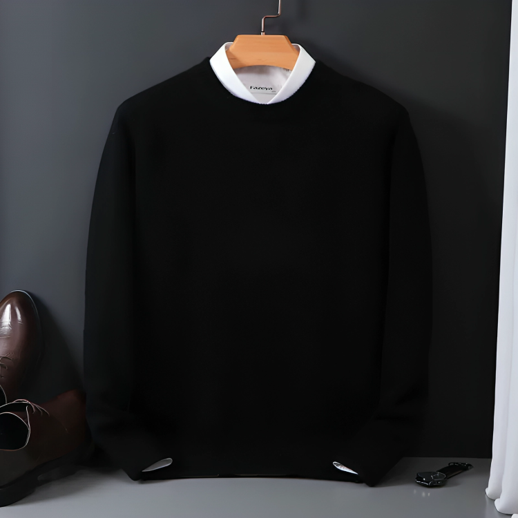 Street-wave Wool Blend Knit Sweater For Everyday Warmth And Classic Style Unisex
