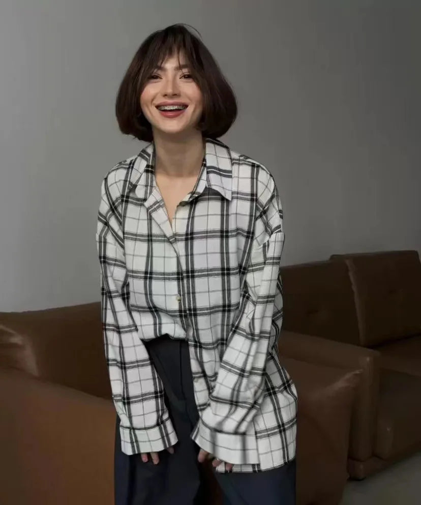 Street-wave Classic Plaid Flannel Shirt Cotton Soft Comfort Timeless Everyday Essential for Men and Women