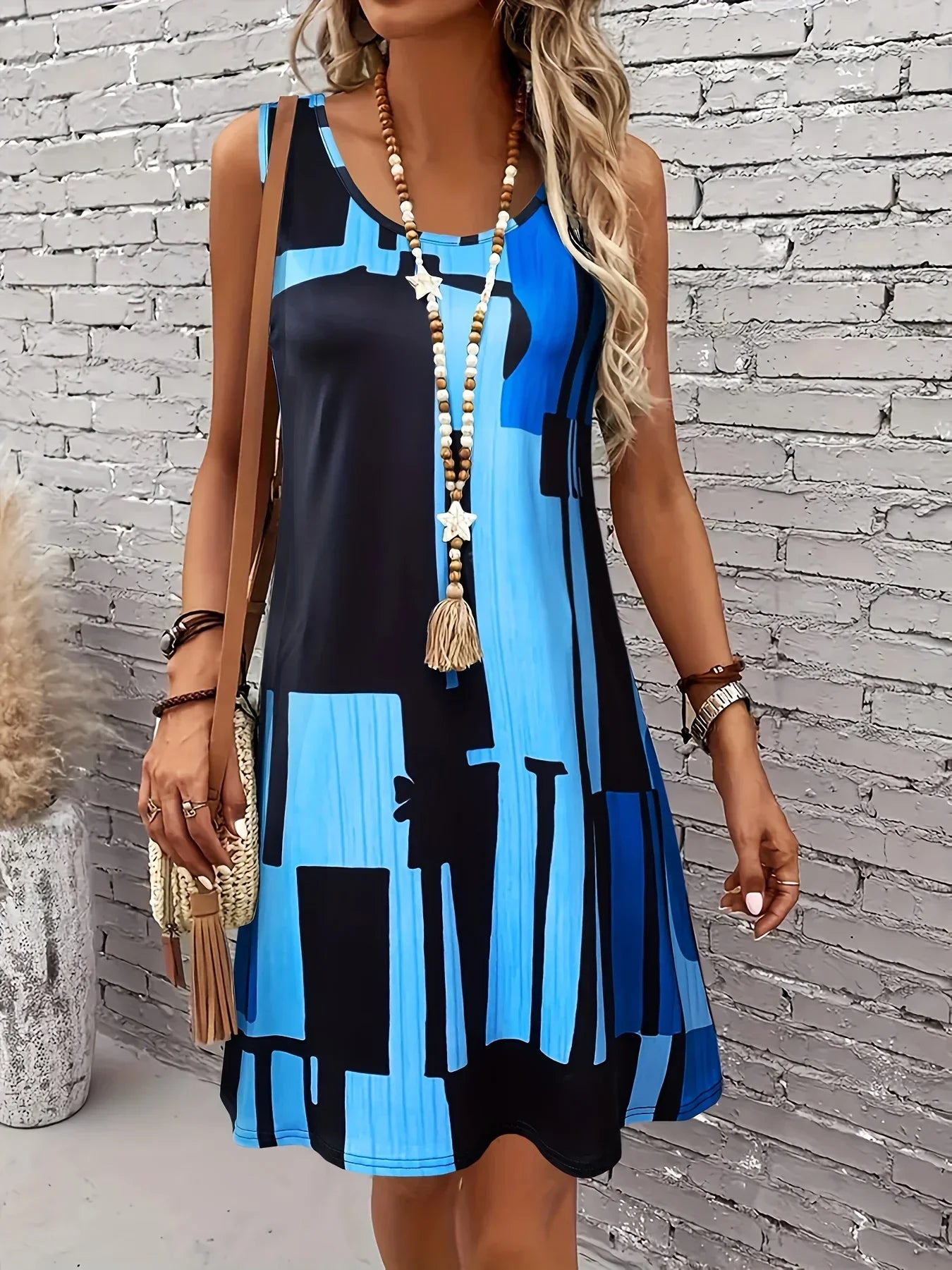Street-Wave Aria Sleeveless A-Line Dress For Women Breezy