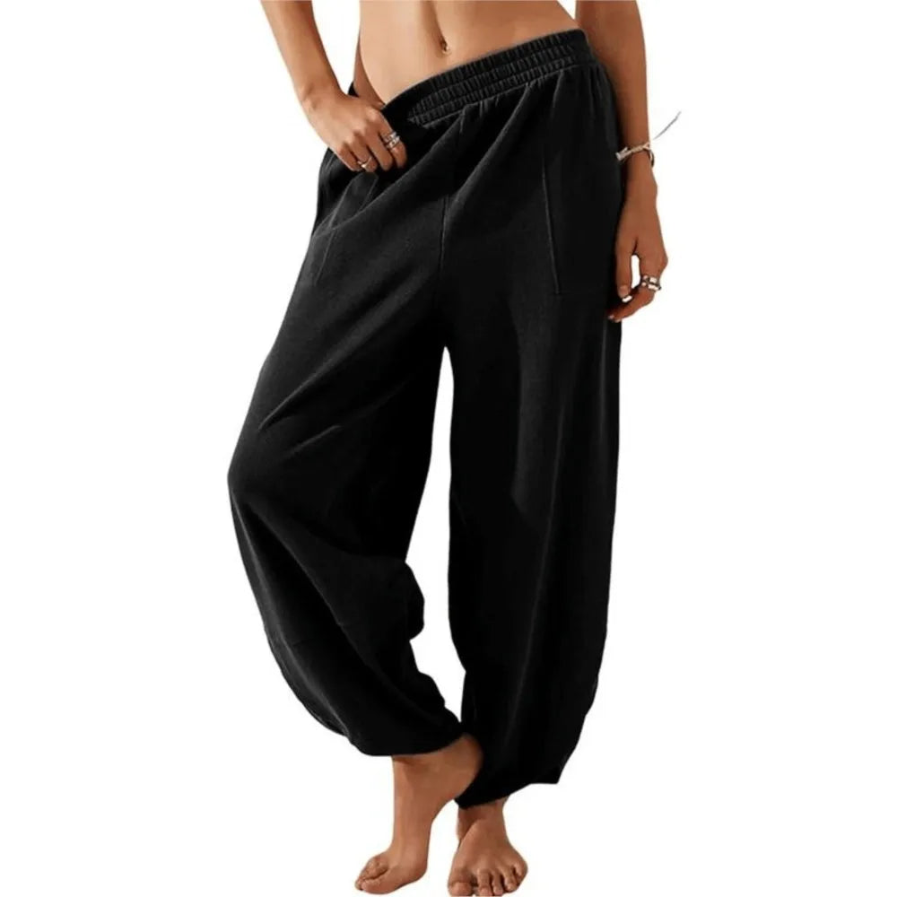Street Wave Sophia Wide Leg Trousers Lightweight Breathable Unisex Comfort