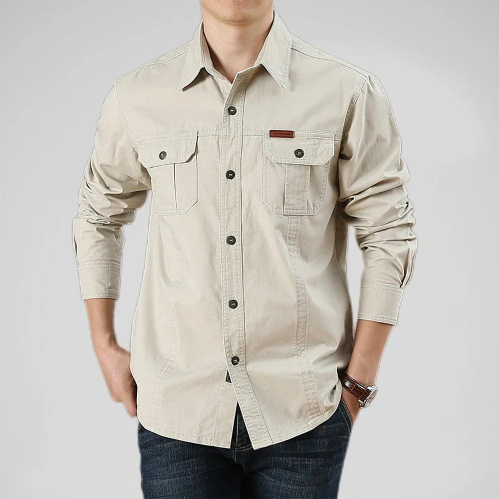 Street Wave Gavin Mens Durable Utility Shirt With Pockets