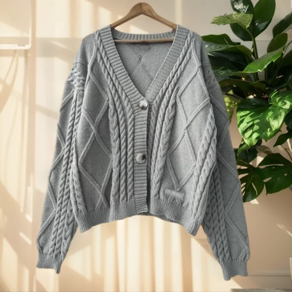 Winter Knit Cardigan For Women By Street-Wave Cozy Warmth