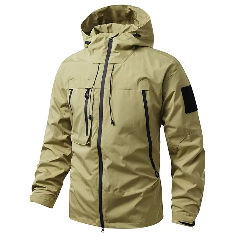 Unisex Waterproof Windbreaker Jacket For Hiking Camping And All Weather Outdoor Adventures Street-Wave