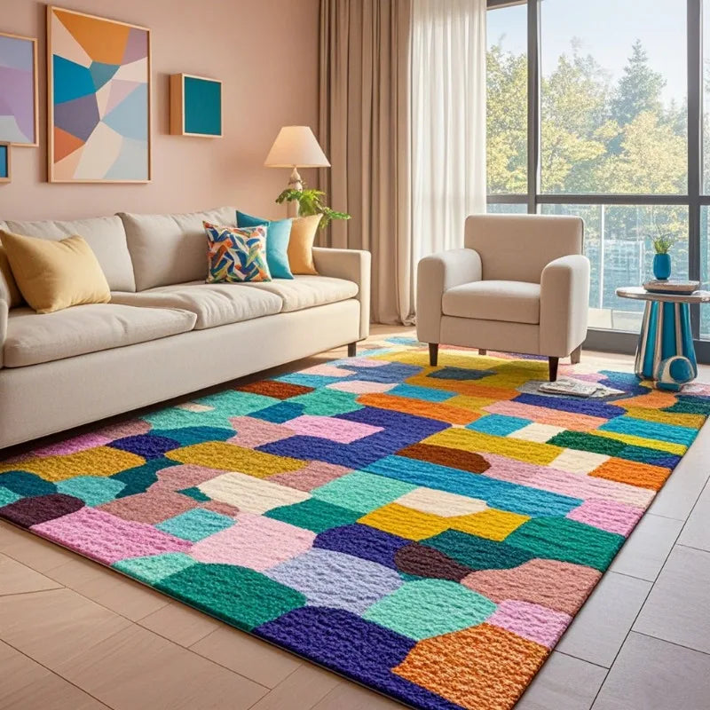 Dopamine Velvet Rug Dirt Resistant Washable Eprolo For Home