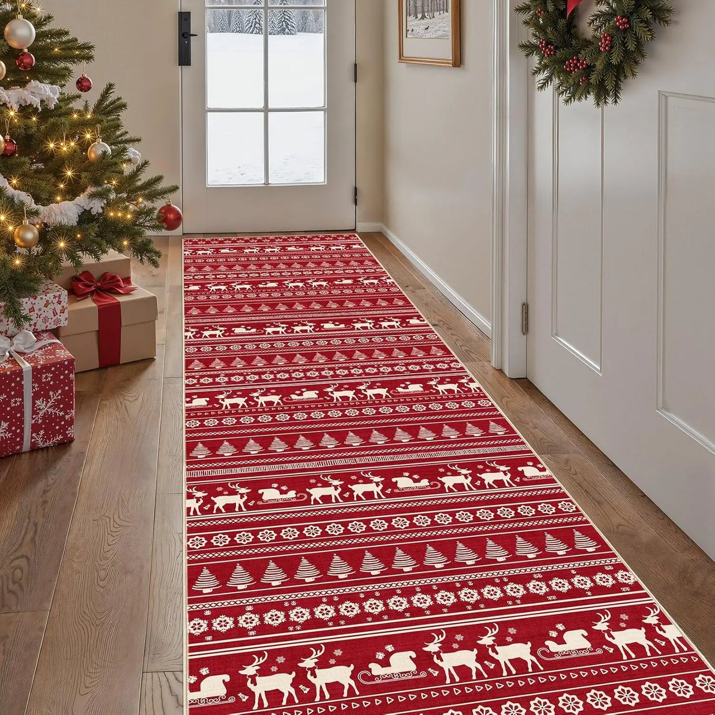 Eprolo Washable Boho Farmhouse Moroccan Geometric Indoor Carpet For Bedrooms