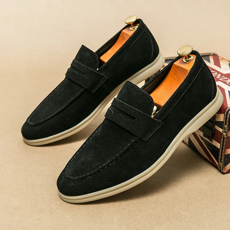 Street-Wave Spring Breeze Mens Suede Leather Casual Loafers For All Day Comfort Everyday