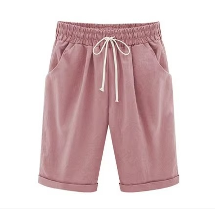 Women's High Waist Casual Harem Capris Pants