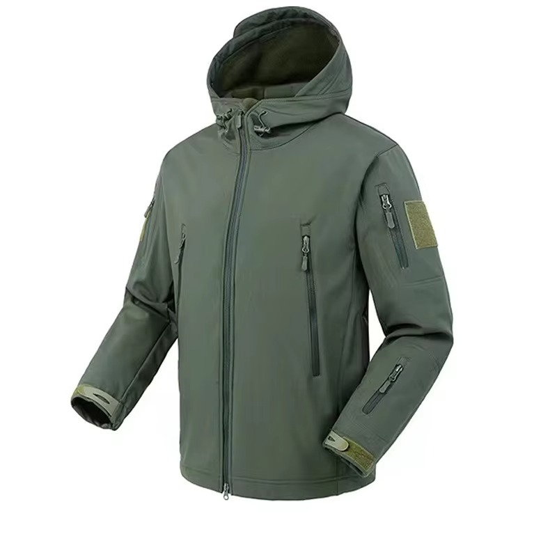 Mens SoftShell Waterproof Fleece Jacket For Hiking Camping And Winter Adventures Thermal Insulated Outerwear