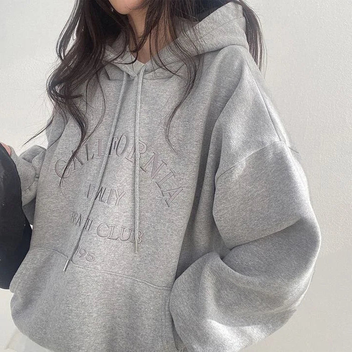 Oversized Hoodie For Women With Embroidery By Street-wave Cozy Comfortable Everyday Wear