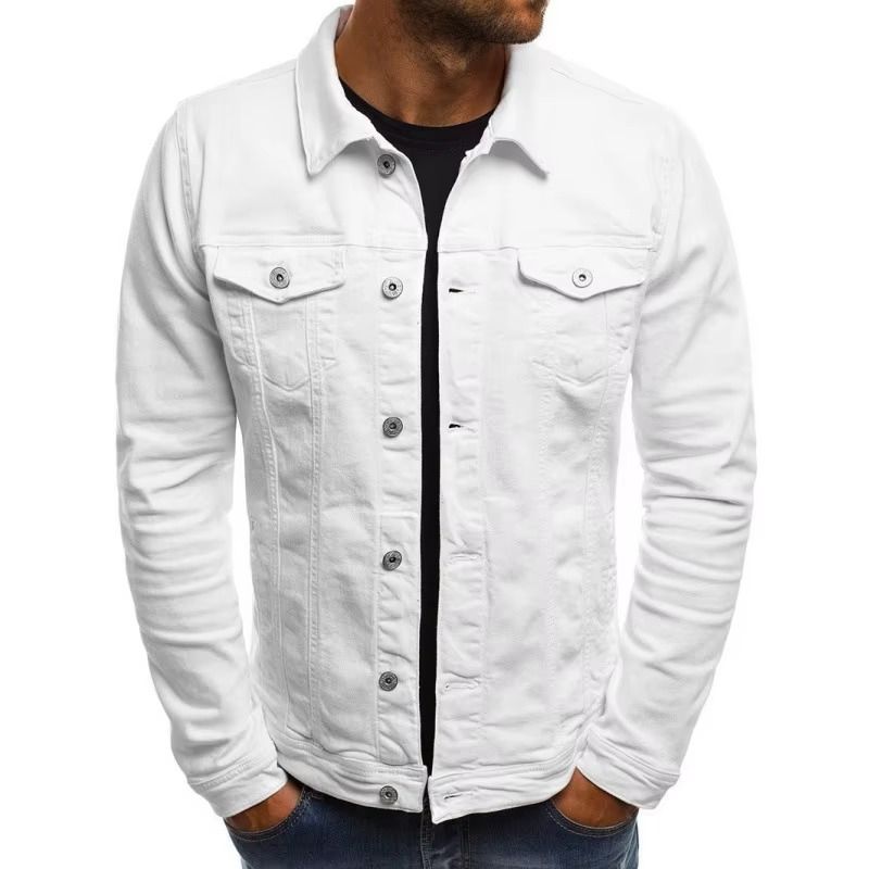 Street-Wave Men's Lightweight Denim Jacket for Business Casual Everyday Wear and Easy Layering