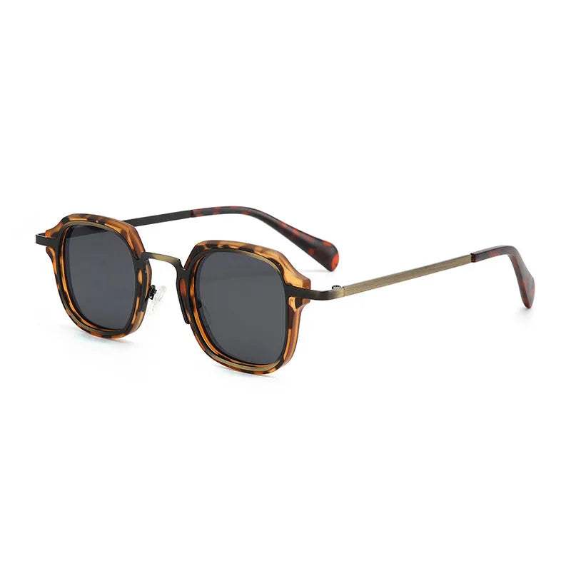 Street-Wave Maverick Punk Square Sunglasses Bold Geometric Eyewear For Men And Women UV Protection