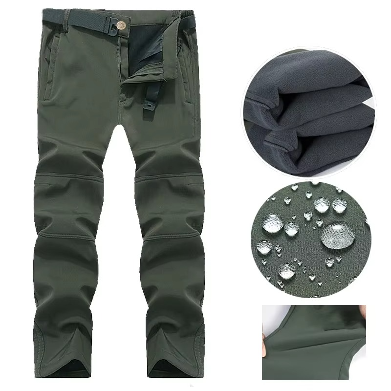 Mens SoftShell Waterproof Fleece Jacket For Hiking Camping And Winter Adventures Thermal Insulated Outerwear