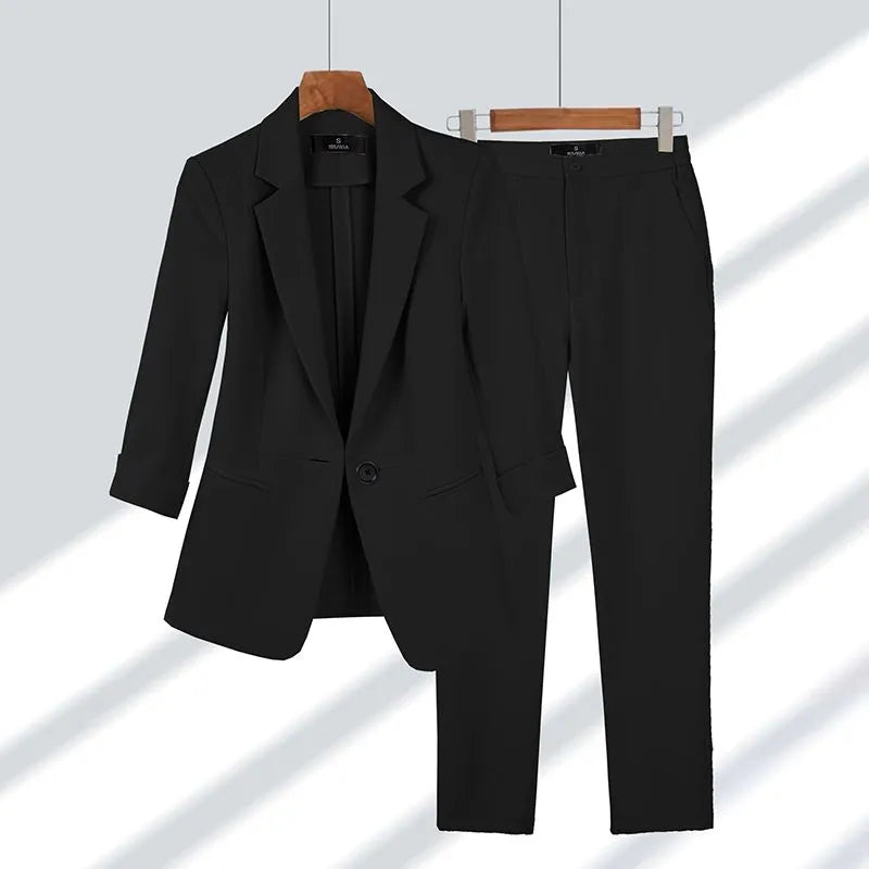 Street Wave Luxurious Blazer Set Shyla For Fashion Forward Women Tailored Elegance Two Piece