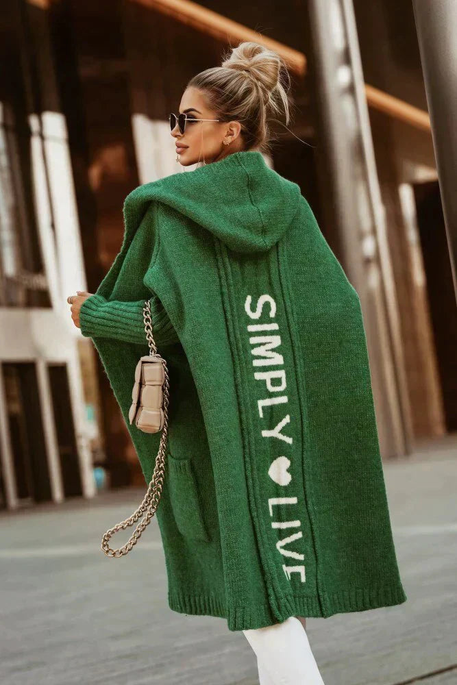 Street-Wave Womens Winter Cardigan Hoodie With Cozy Warmth And Elegant Style For Modern Women