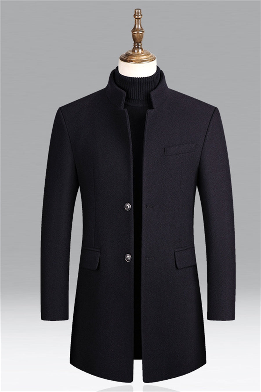Street-wave Premium Wool Coat For Men Elegant Warmth And Timeless Style Winter Ready