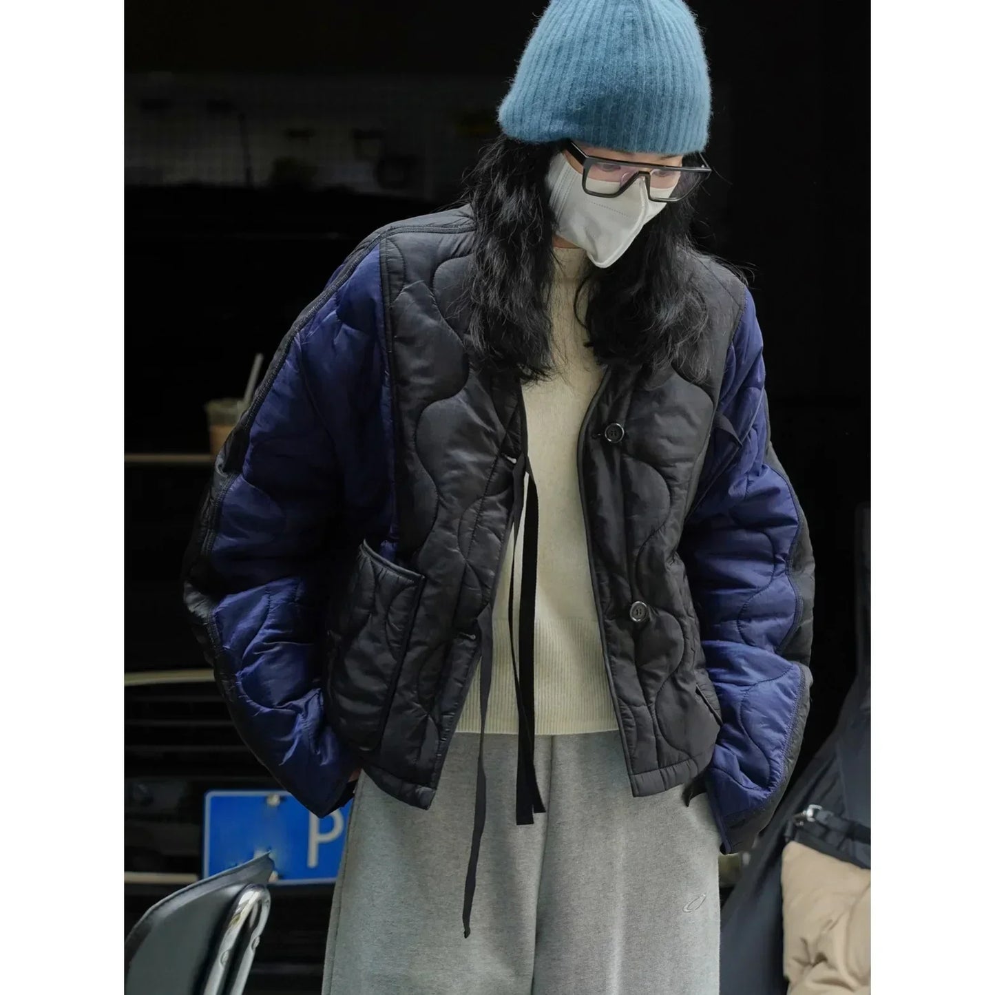 Time Fragment Jacket Street-wave For Women Timeless Chic Puffer With Soft Viscose Nylon Blend