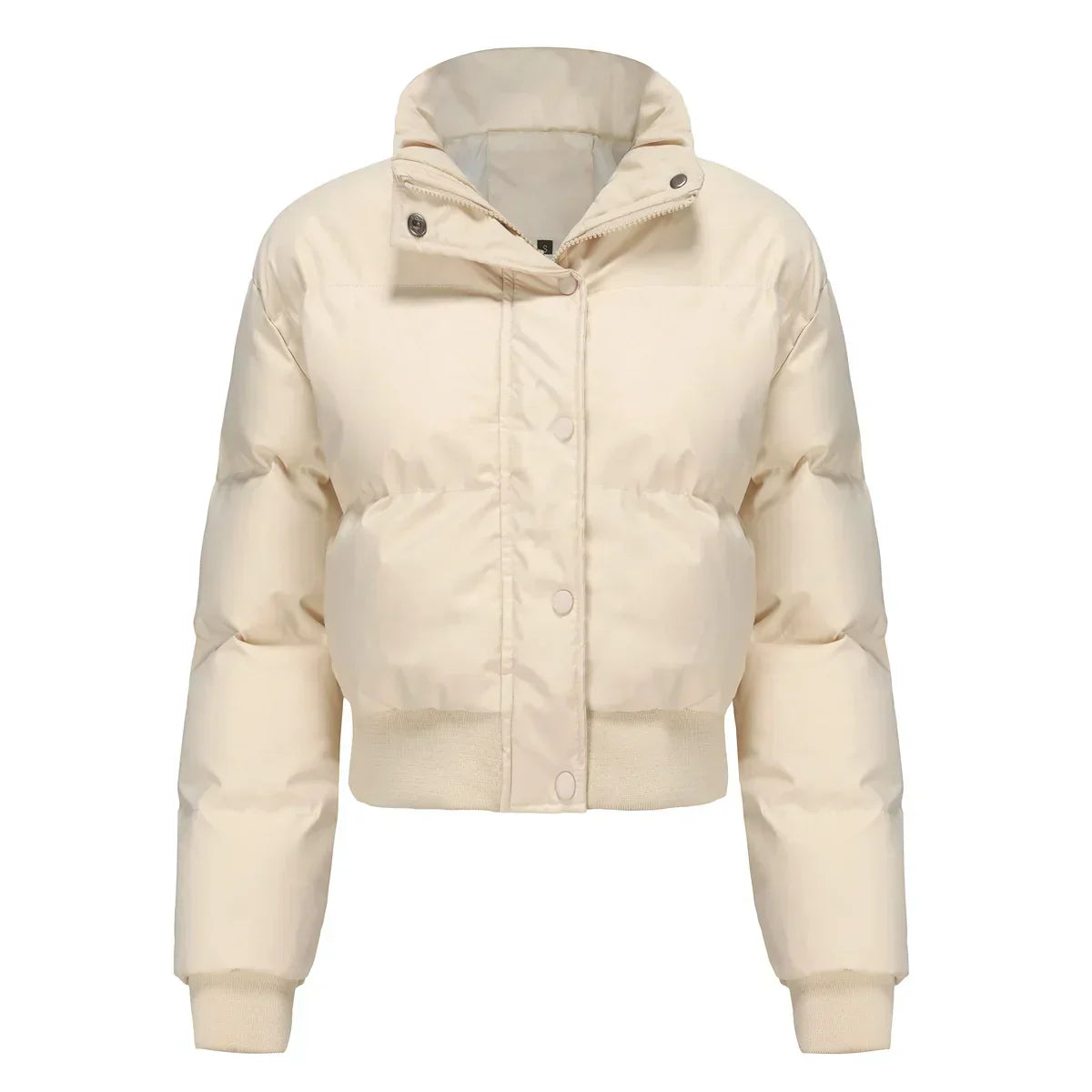 Street-Wave Winter Crop Puffer Jacket For Women Warm Insulated Comfort Fit In Cold Weather