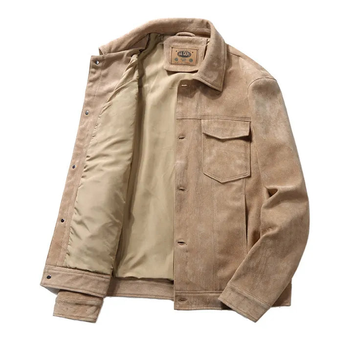 Street-Wave Hunter Premium Suede Jacket For Men Timeless