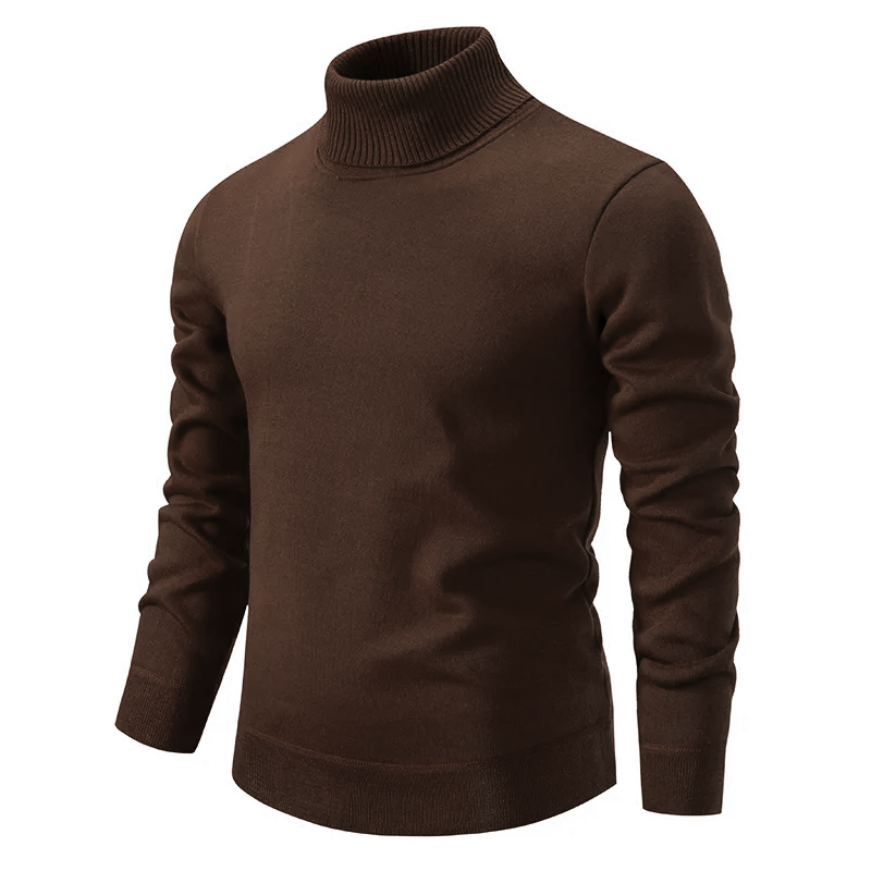 Streetwave Mens Wool Turtleneck Sweater Soft Comfort Warm Classic Knit All Season Essential Wardrobe Staple