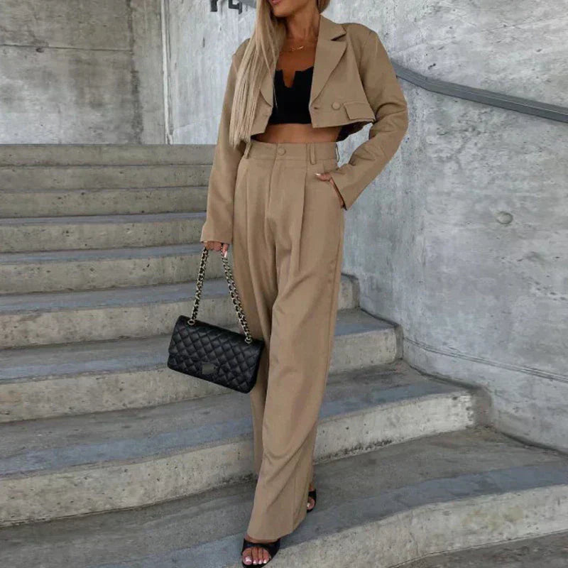 Street-wave Winter Set Cozy Chic Loungewear For Style-Conscious Women And Trendy City Look