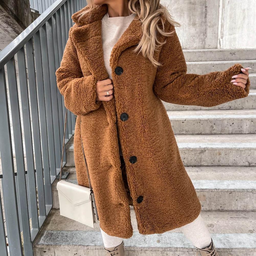 Street-Wave Teddy Coat For Women Longline Fleece Ultra Soft Warmth Cozy Style Premium Winter Essential